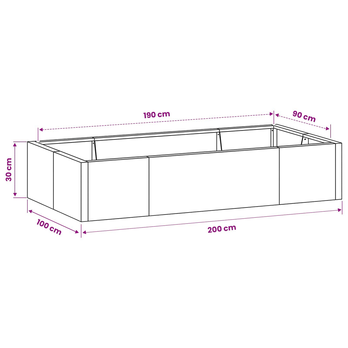 Retaining Wall 6 pcs 200 x 100 x 30 cm Steel Anthracite