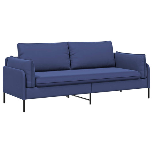 3-Seater Sofa Police Blue 222 x 81 x 89 cm Velvet