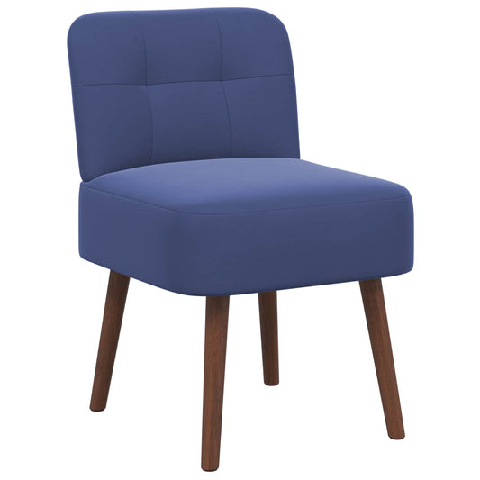 Slipper Chair Police Blue Velvet
