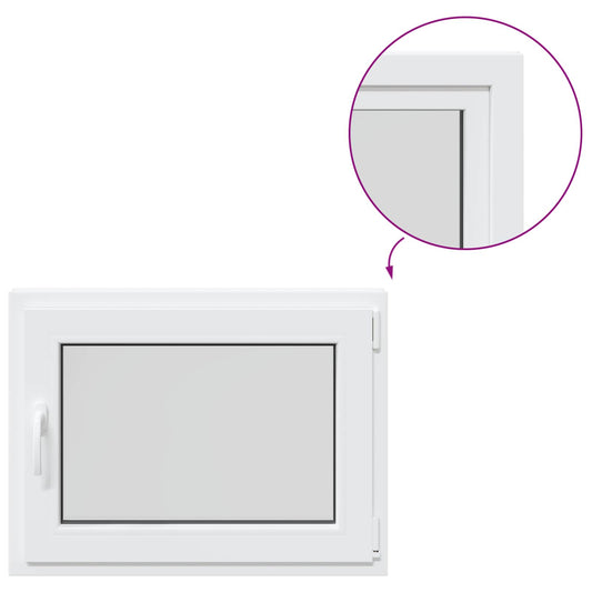 Basement Window Internal Colour White RISOR 85 x 55 cm