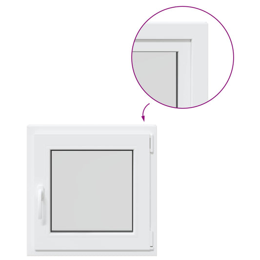 Basement Window RISOR 70 x 70 cm PVC and Glass