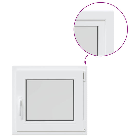 Basement Window RISOR 55 x 50 cm PVC and Glass