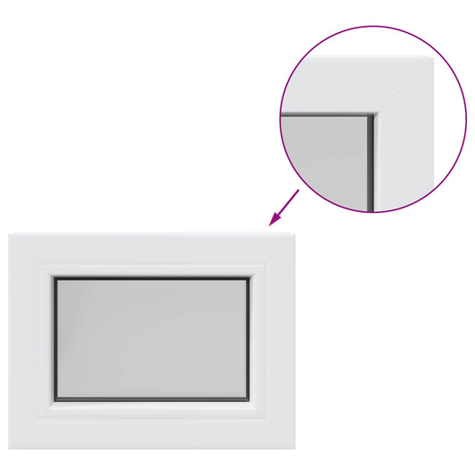 Cellar Window Internal Colour White RISOR 35 x 30 cm