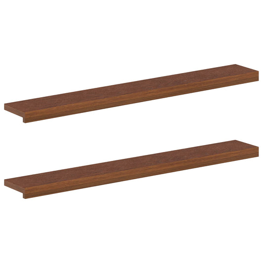 Window Sills 2 pcs Dark Brown 110 x 15 x 2 cm Solid Oak Wood