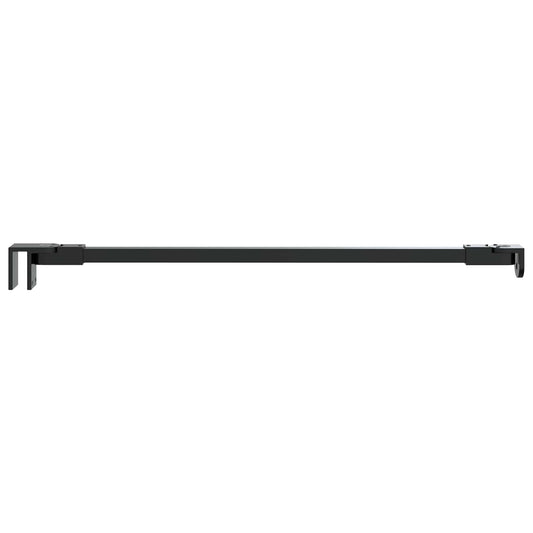 Shower Door Support Bar 47.5 cm for 68/ mm Glass Black