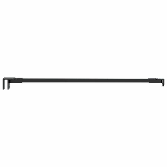 Shower Door Support Bar 57.5 cm for 68/ mm Glass Black