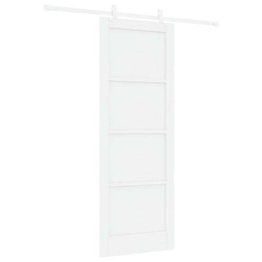 Sliding Door 78 x 211 cm Engineered Wood White