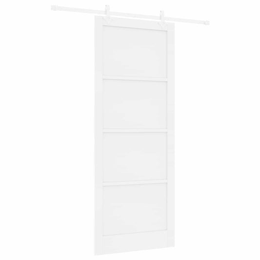 Sliding Door 93 x 232 cm Engineered Wood White