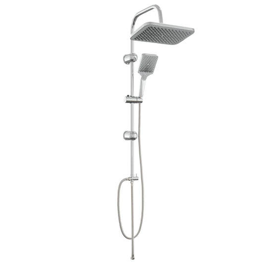 Shower System with Shower Head Chrome Stainless Steel