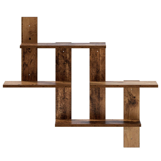 Wall Shelf Old Wood 85 x 13.5 x 73.5 cm Engineered Wood