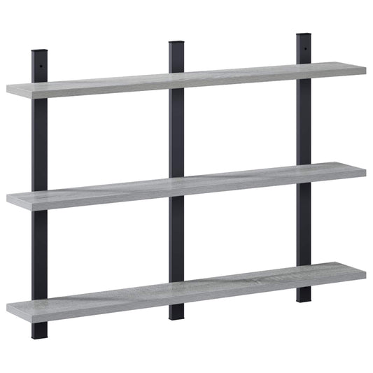 Wall Shelf Grey Sonoma 79.5 x 13.5 x 58 cm Engineered Wood