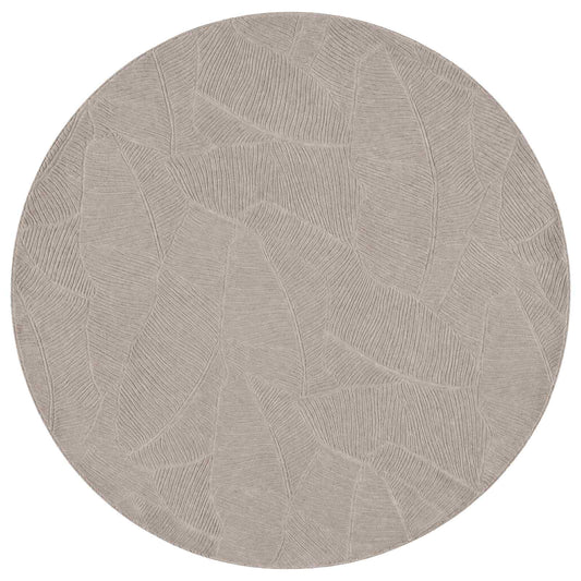 Rug IZA Beige Ø 160 cm 100% Polyester Low Pile
