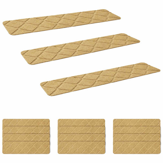 Stair Mats 15 pcs 76 x 20 cm Beige Polyester Rectangular