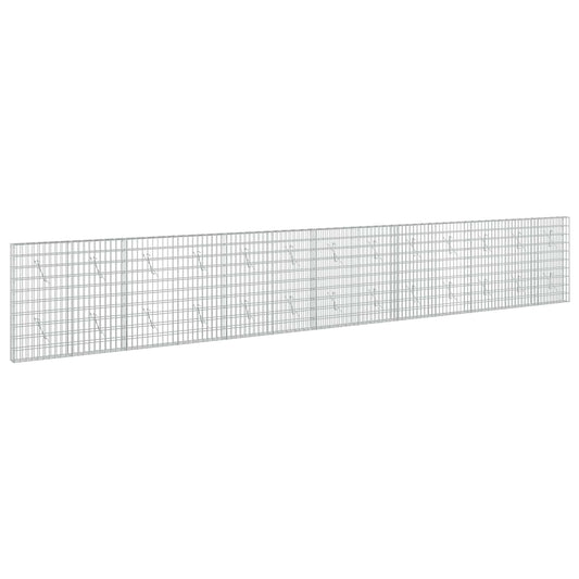 Gabion with 3.5 mm Wire and 5x10 cm Mesh 650x10x100 cm