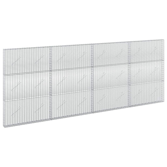 Gabion with 5 mm Wire and 5x2.5 cm Mesh 400x10x150 cm