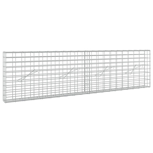 Gabion with 5 mm Wire and 5x10 cm Mesh 200x10x50 cm