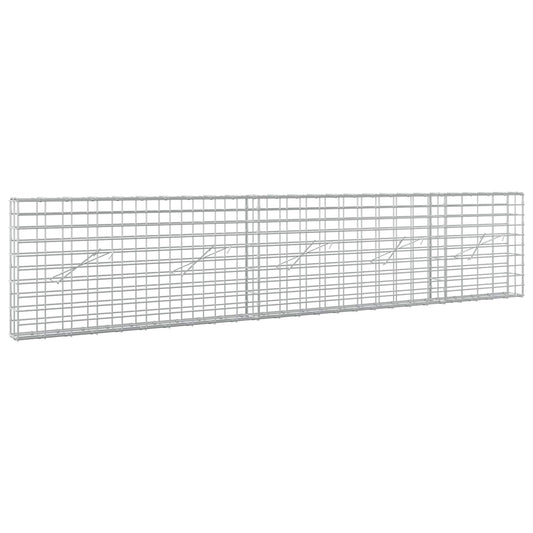 Gabion with 5 mm Wire and 5x10 cm Mesh 250x10x50 cm