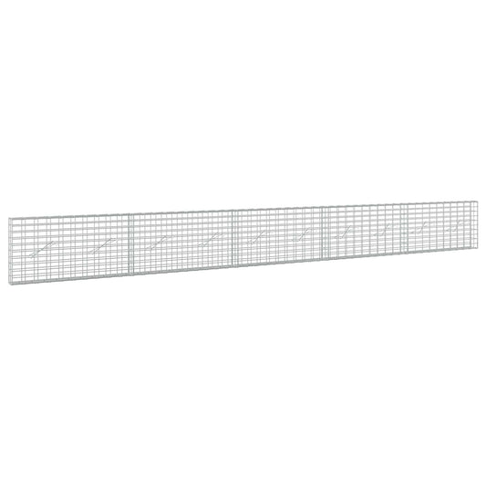 Gabion with 5 mm Wire and 5x10 cm Mesh 500x10x50 cm