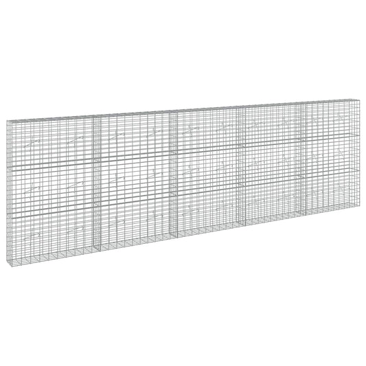 Gabion with 5 mm Wire and 5x10 cm Mesh 500x20x150 cm