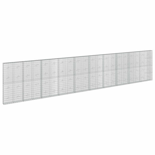 Gabion with 5 mm Wire and 5x10 cm Mesh 1000x20x200 cm