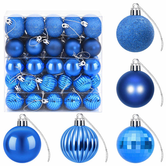 Christmas Ball Set 100 pcs Blue 4 cm Polystyrene