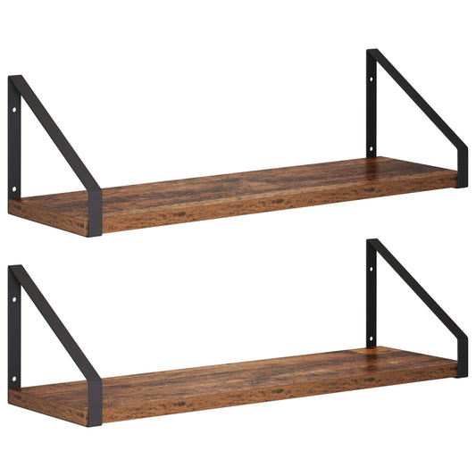Wall Shelves 2 pcs Old Wood 50 x 16 x 15.5 cm