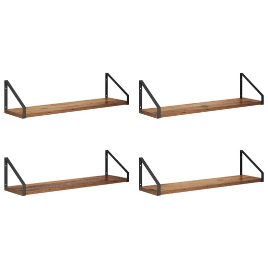Wall Shelves 4 pcs Old Wood 60 x 16 x 15.5 cm