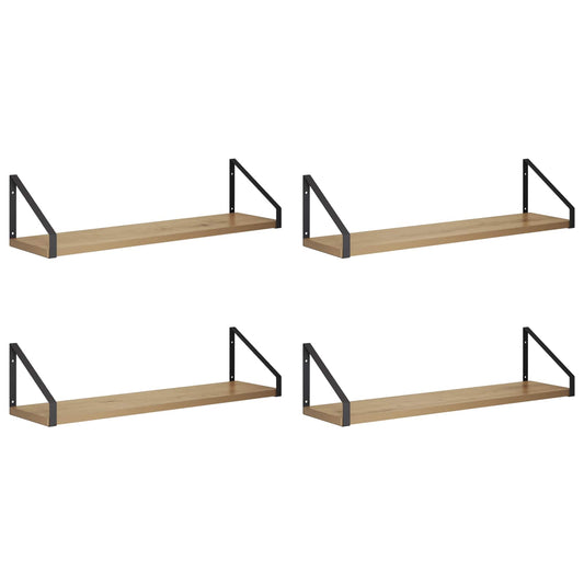 Wall Shelves 4 pcs Artisan Oak 60 x 16 x 15.5 cm