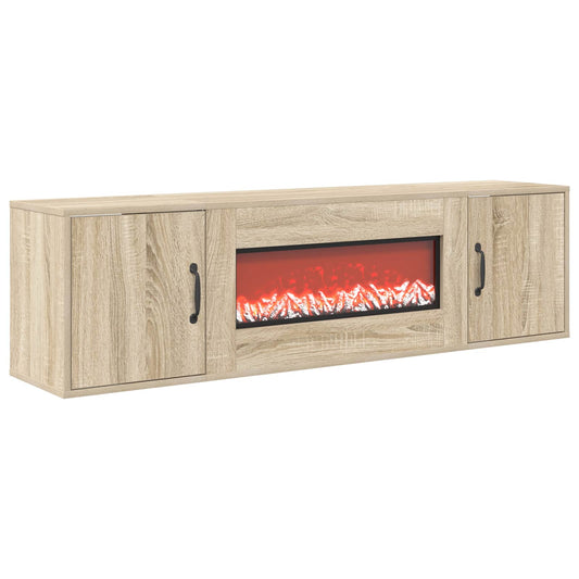 Electric Fireplace Sonoma 140.5 x 30 x 39 cm Engineered wood