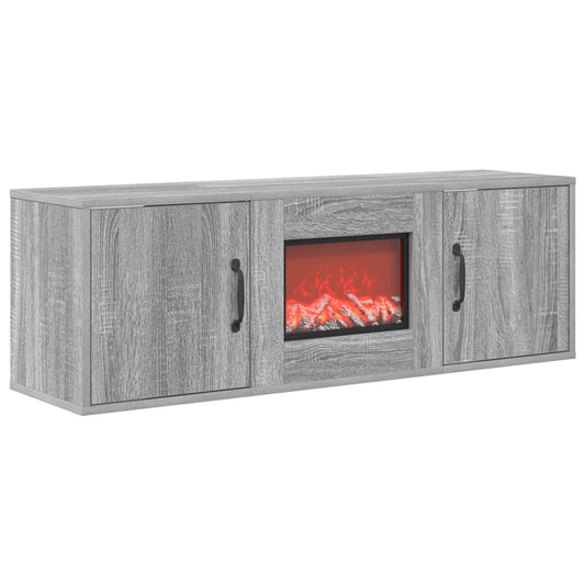 Electric Fireplace Grey Sonoma 110 x 30 x 36.5 cm