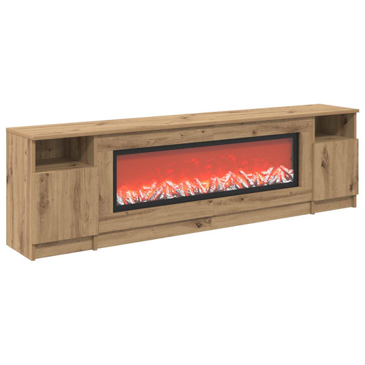 Electric Fireplace Artisan Oak 165 x 28.5 x 47 cm
