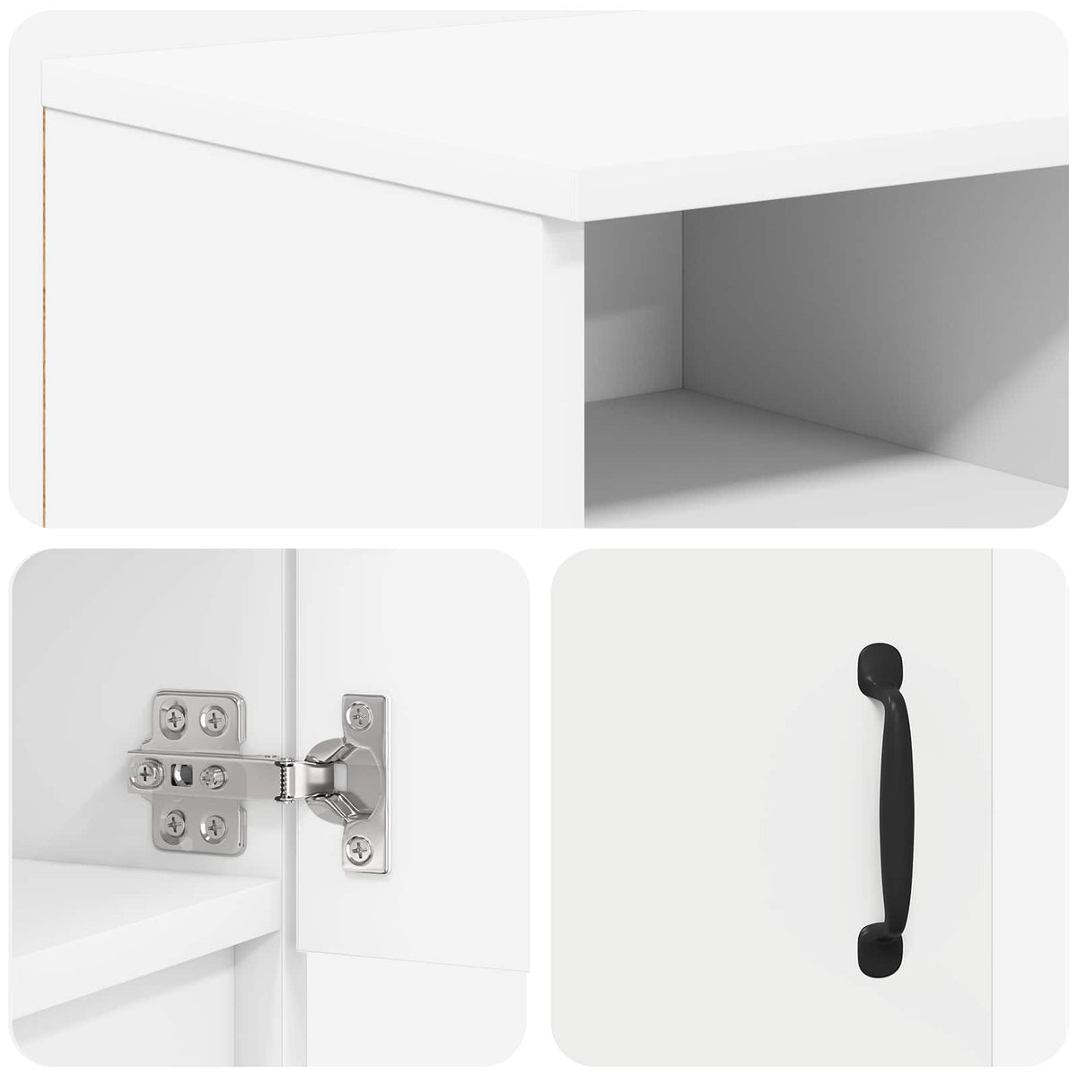 Electric Fireplace White 98 x 28.5 x 40.5 cm Engineered wood