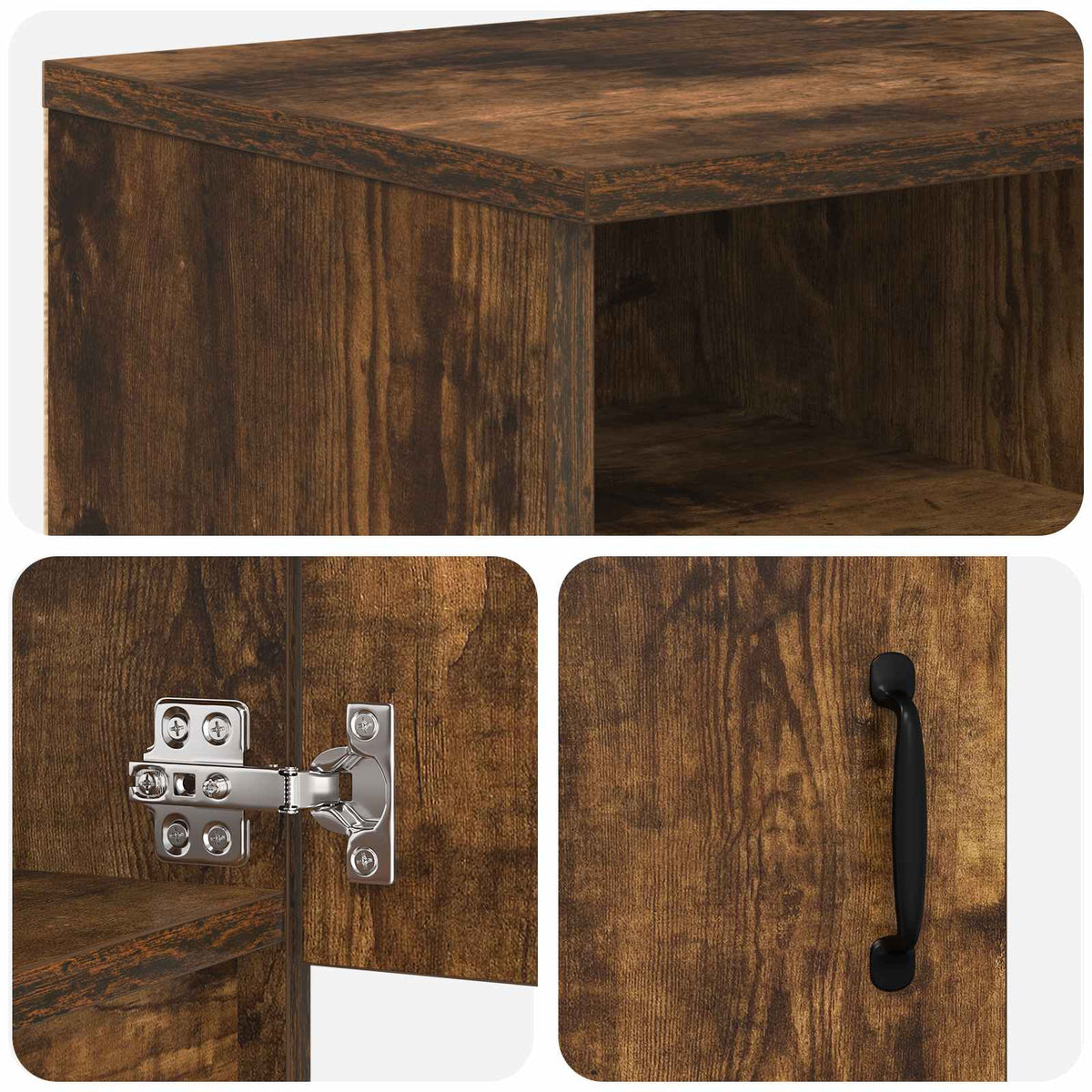 Electric Fireplace Smoked Oak 98 x 28.5 x 40.5 cm