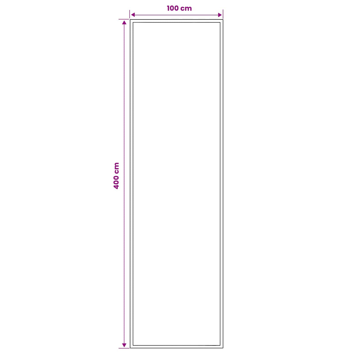 Runner Rug FLORNES Woven Grey PP 7 mm