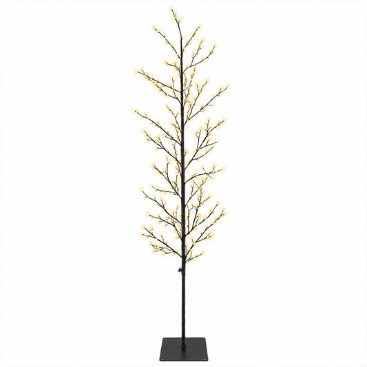 Micro Birch Christmas Tree Black 20 x 20 x 180 cm Steel