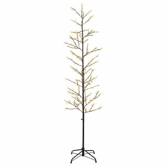 Micro Birch Christmas Tree Black 47 x 210 cm Steel 567 LEDs