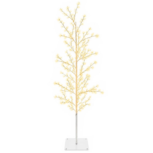 Micro Birch Christmas Tree White 150 cm Steel 360 LEDs