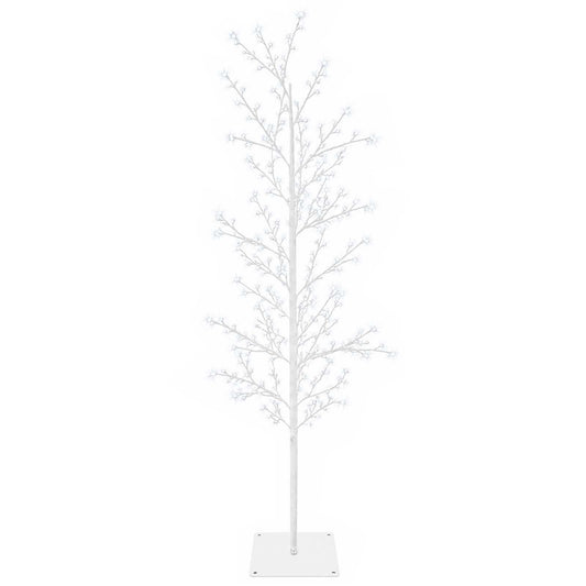 Micro Birch Christmas Tree White 150 cm Steel 360 LEDs