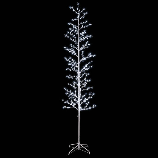 Micro Birch Christmas Tree White 47 x 240 cm Steel 675 LEDs