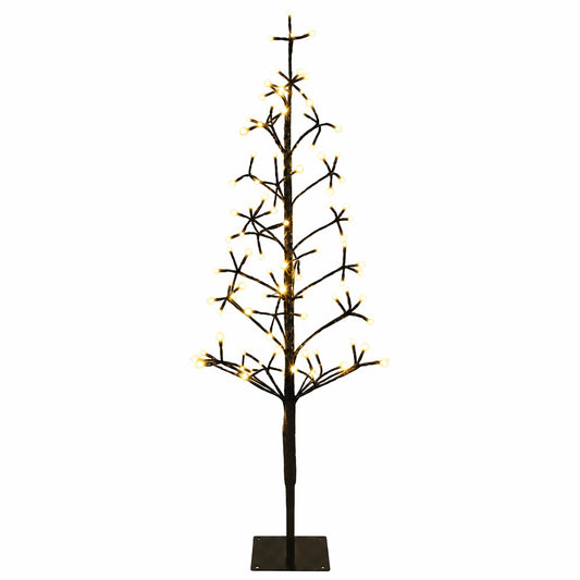 LED String Christmas Tree Black 18 x 18 x 120 cm Steel 140 LEDs