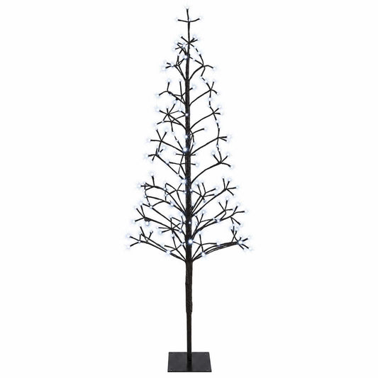 LED String Christmas Tree Black 18 x 18 x 150 cm Steel 164 LEDs