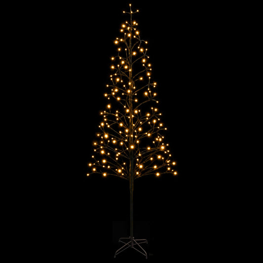 LED String Christmas Tree Black 240 cm Steel 268 LEDs