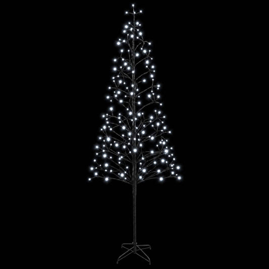 LED String Christmas Tree Black 47 x 240 cm Steel 268 LEDs