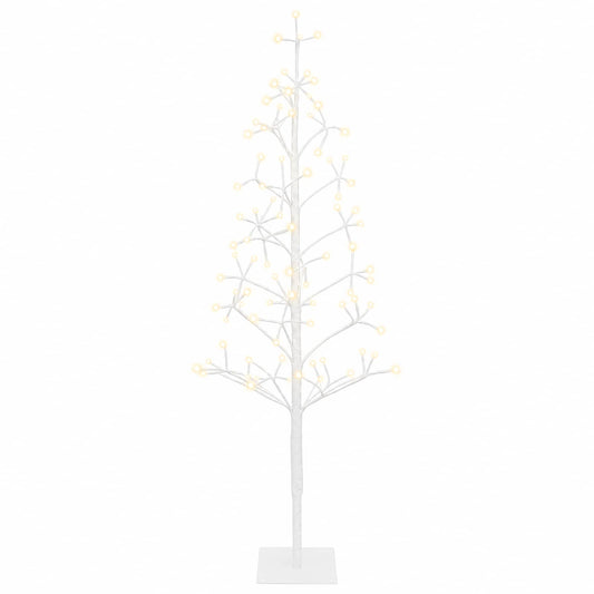 LED String Christmas Tree White 18 x 18 x 120 cm Steel 140 LEDs