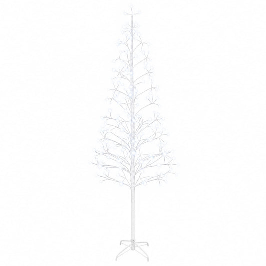 LED String Christmas Tree White 47 x 210 cm Steel 228 LEDs