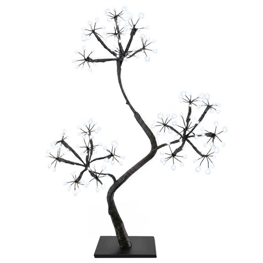S-Shape LED Christmas Tree 2 pcs Black 18 x 18 x 45 cm Plastic