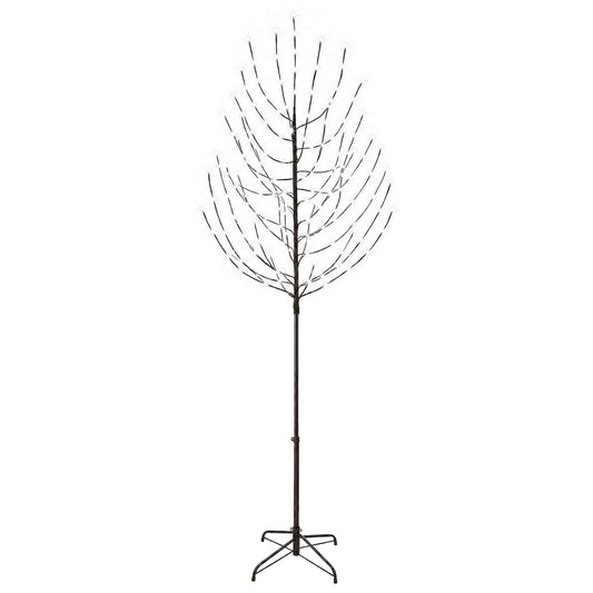 LED Christmas Tree Black 240 cm Steel 220 LEDs