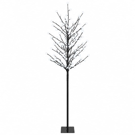 LED Ball Christmas Tree Black 180 cm Steel 220 LEDs