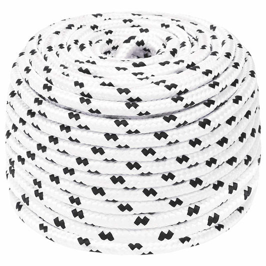 Multipurpose Utility Rope 8 mm 25 m White Polyester