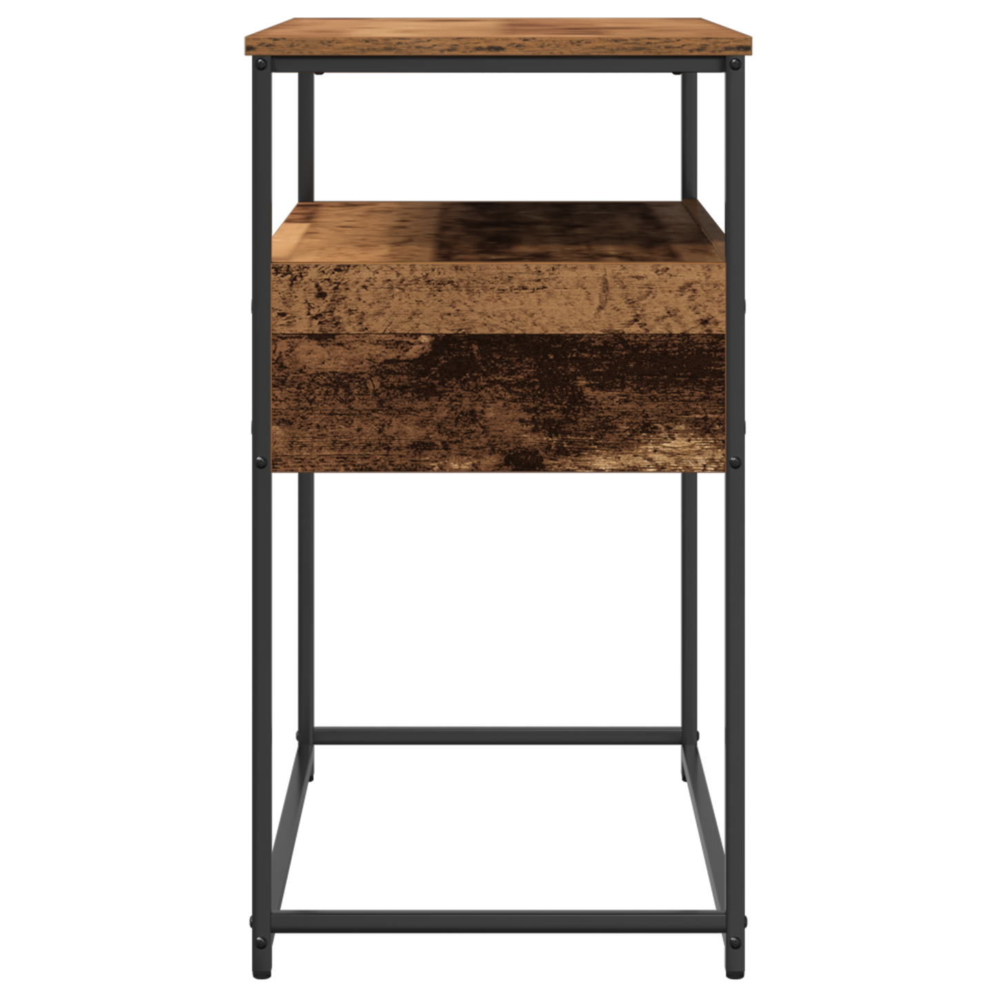 Console Table with Drawer with Shelf Old Wood 75 x 40 x 75 cm